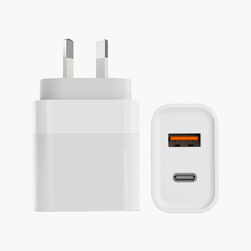 30W Dual Ports GaN Wall Charger - Fast, Compact, Multi-Protocol